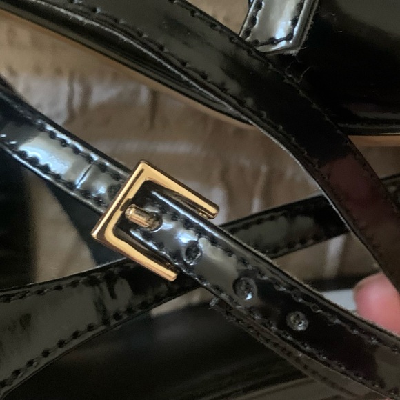 H&M black patent strappy slingbacks - Picture 8 of 8